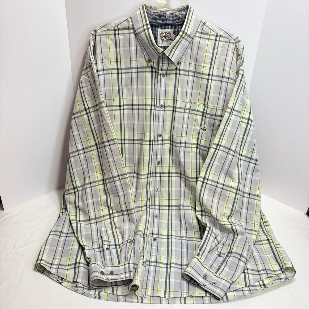 Cinch Shirt Mens XL Plaid Button Down Cowboy Rodeo Western
